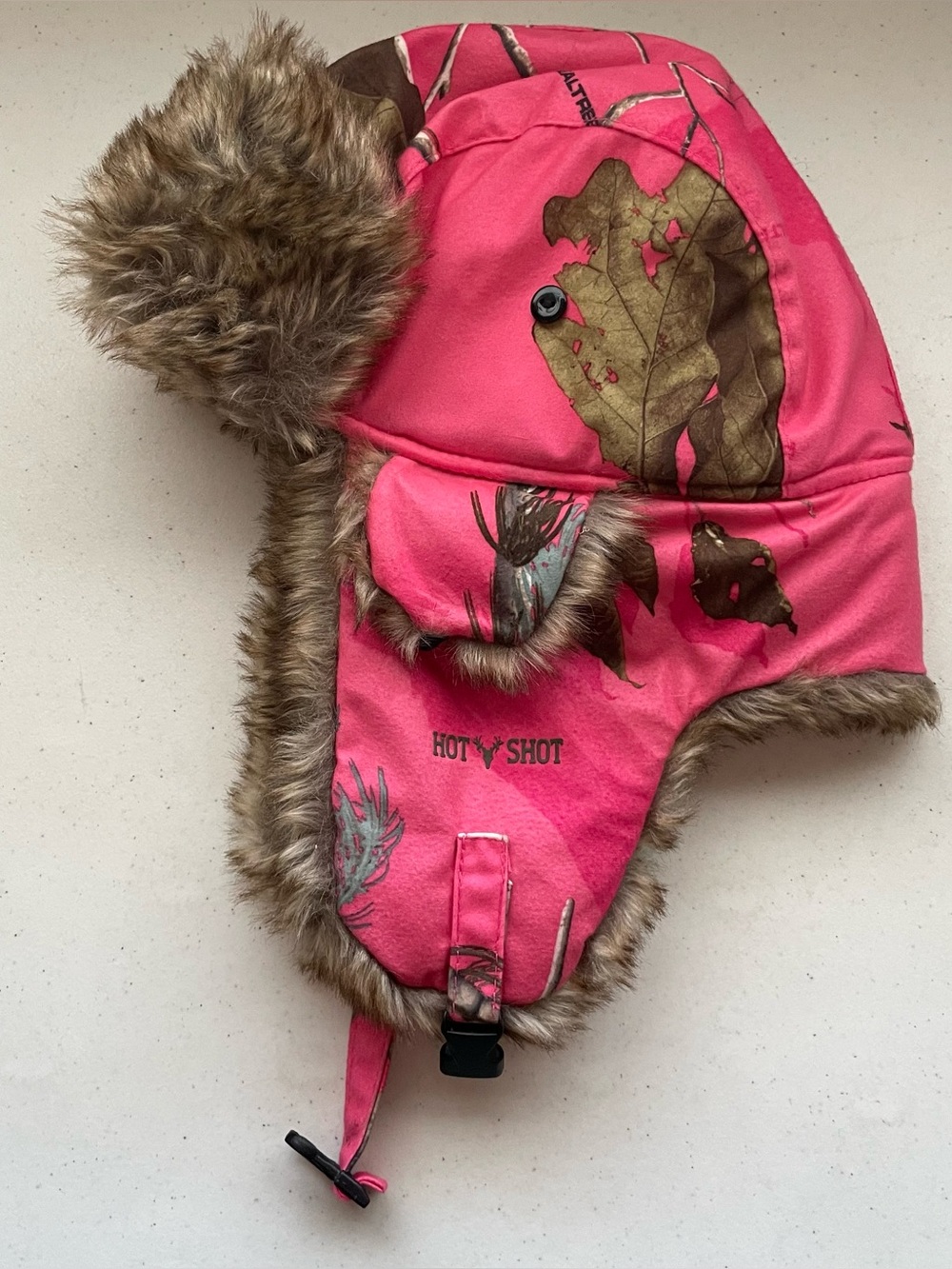 Hot Shot - Pink RealTree Camo - Thinsulate Winter Hat - Adult L